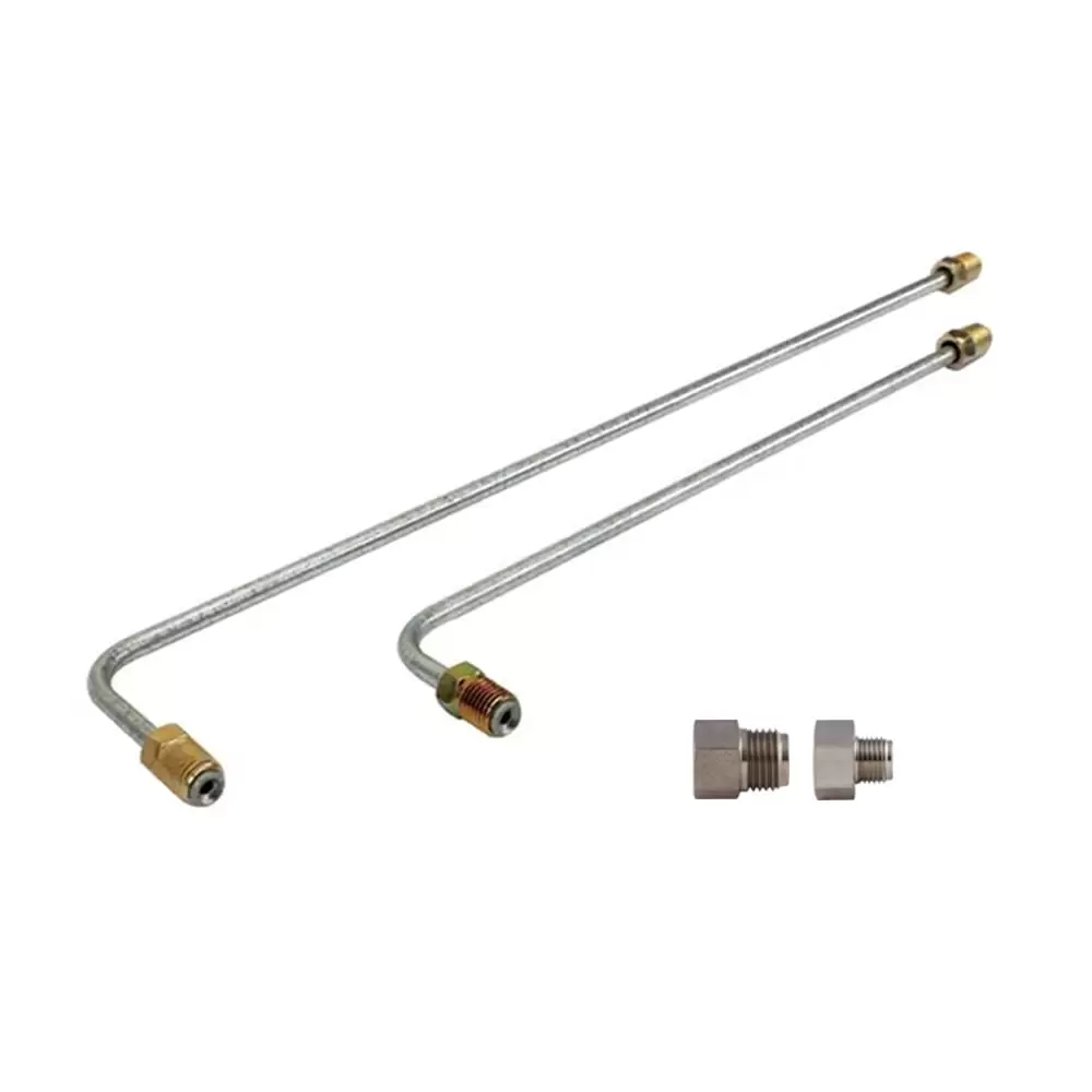 Master Cylinder Stainless Steel Brake Line Kit with Adapter Fittings