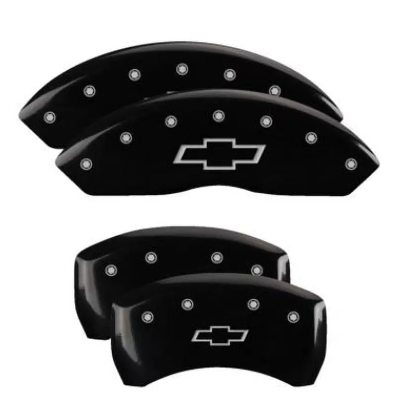 Mgp Caliper Covers 14255Sbowbk Bowtie Black Powder Coat Finish. Silver