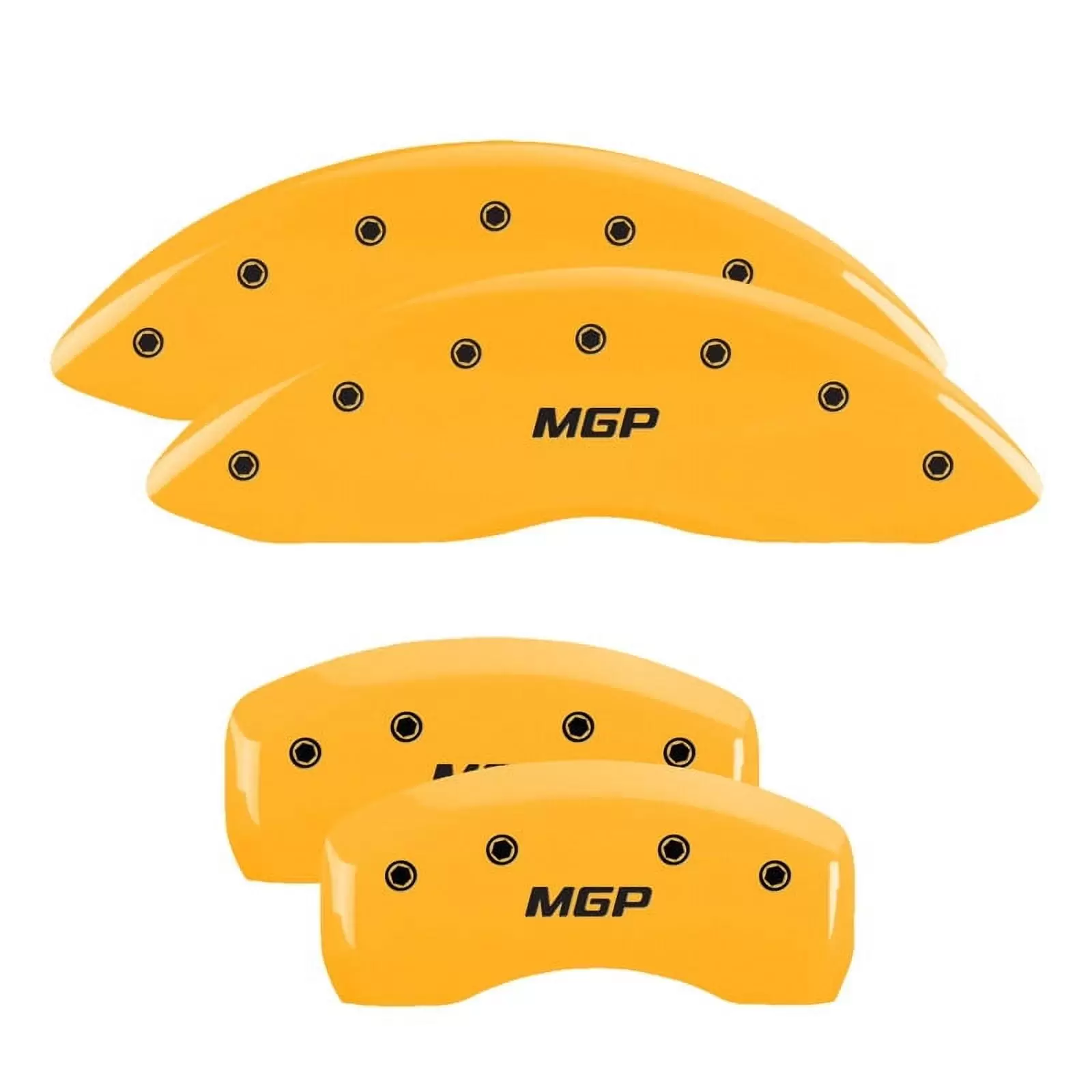 Mgp Caliper Covers 42021Smgpyl Mgp Yellow Powder Coat Finish. Black Characters.