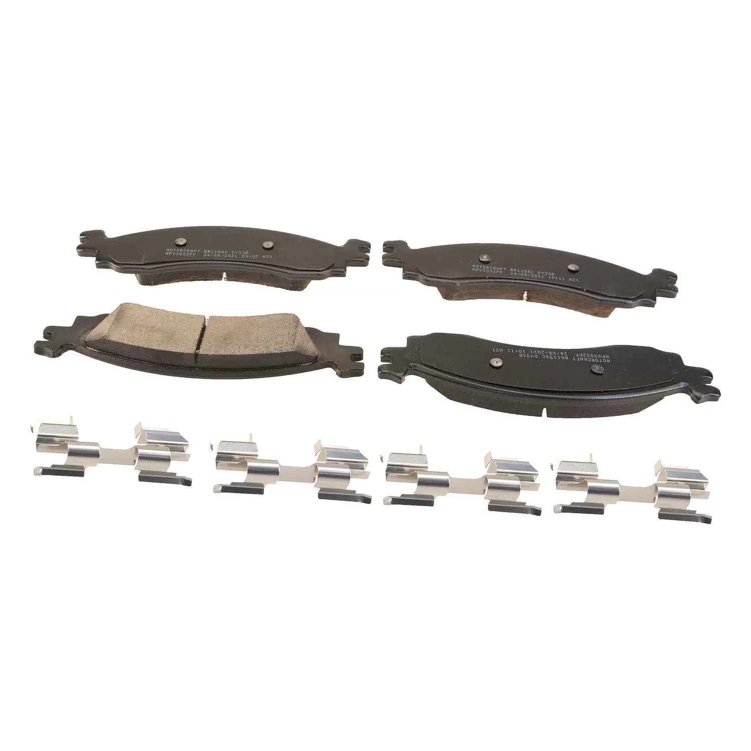 Motorcraft OE Replacement Brake Pad Set. Organic w/ Shims