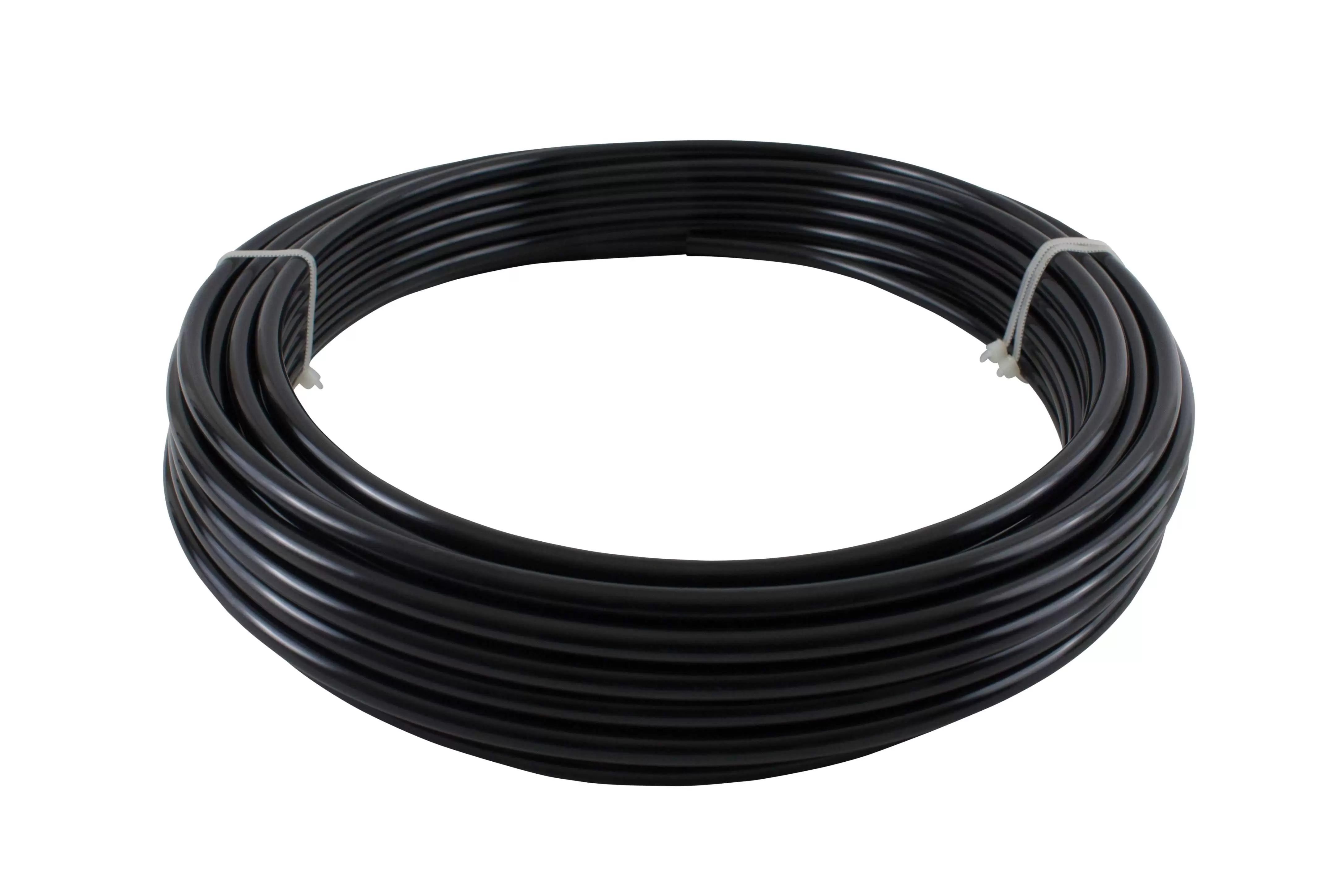 Mytee Products 1/4 OD x 50' Black SAE J844 Nylon Air Brake Tubing DOT Approved | Pneumatic Nylon Air Line Hose for Air Brake System