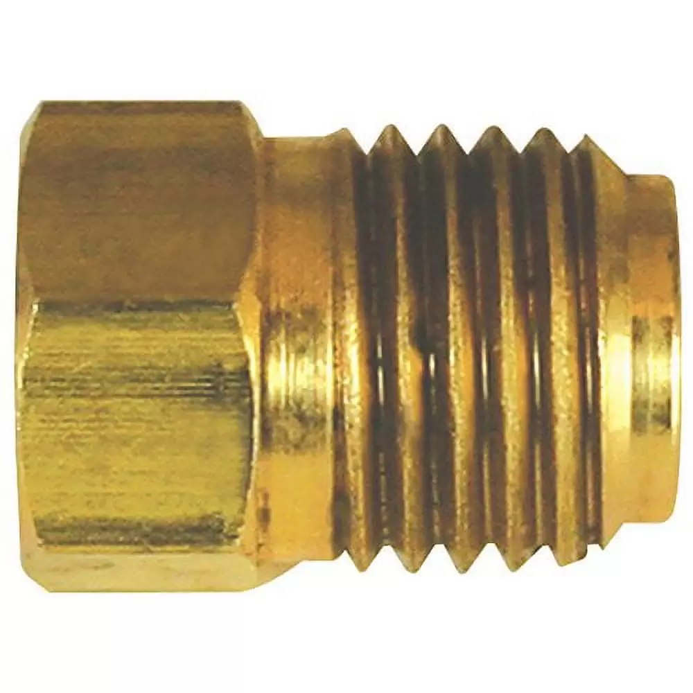 New Brass Plug Fitting for 3/16 Brake Line - SAE 3/8 X 24 Thread - Inverted Flare - (10 PACK)