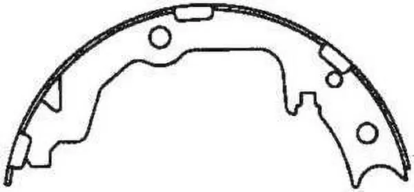 Parking Brake Shoe Rear Bendix 886