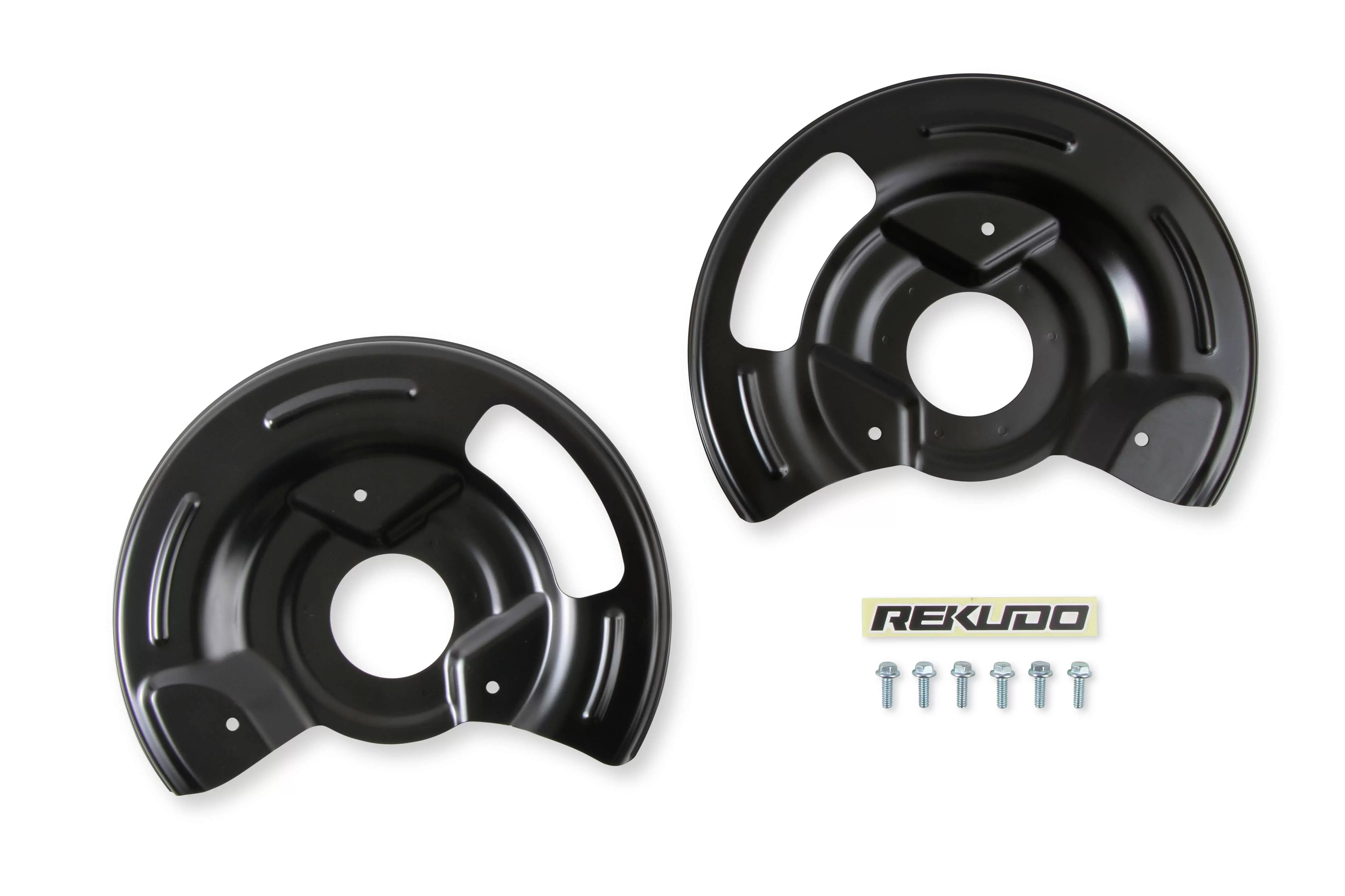 REKUDO RK400-17 Front Disc Brake Dust Shields Pair