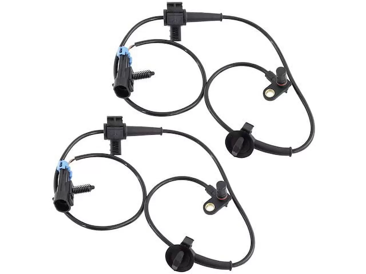 Rear ABS Wheel Speed Sensor Set 2 Piece - Compatible with 2007 - 2013 Chevy Avalanche 2008 2009 2010 2011 2012