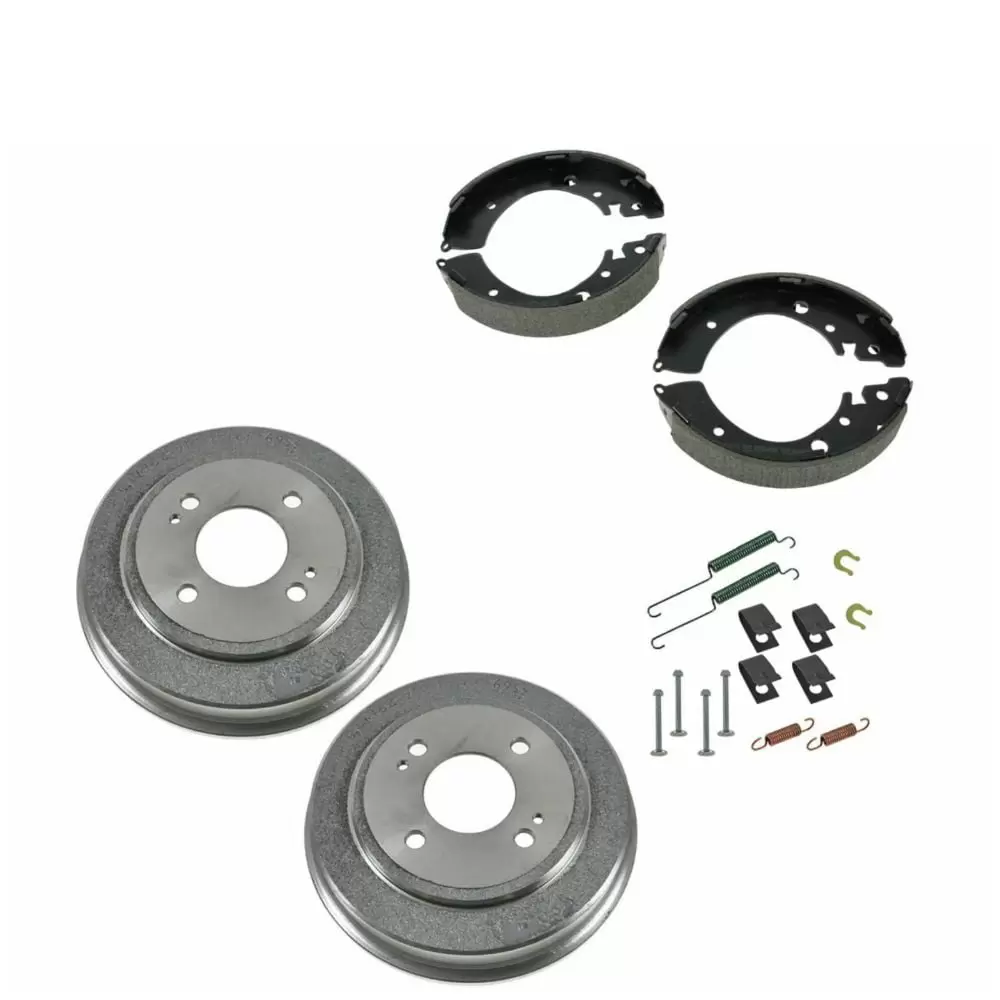 Rear Brake Shoes 2 Drums & Hardware Spring Kit Set For 1992-2008 Honda