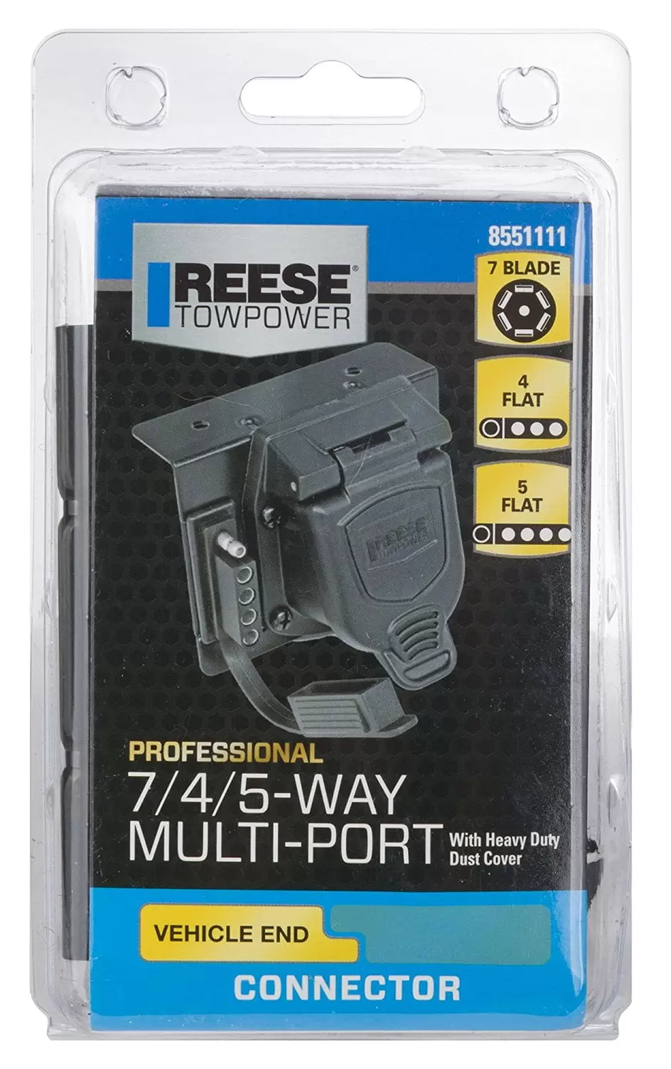 Reese Towpower 7-Blade. 4/5-Flat Professional Vehicle Side Connector