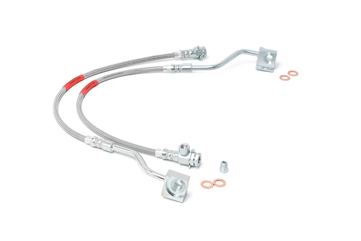 Rough Country Front Stainless Brake Lines for 80-96 F-150/Bronco