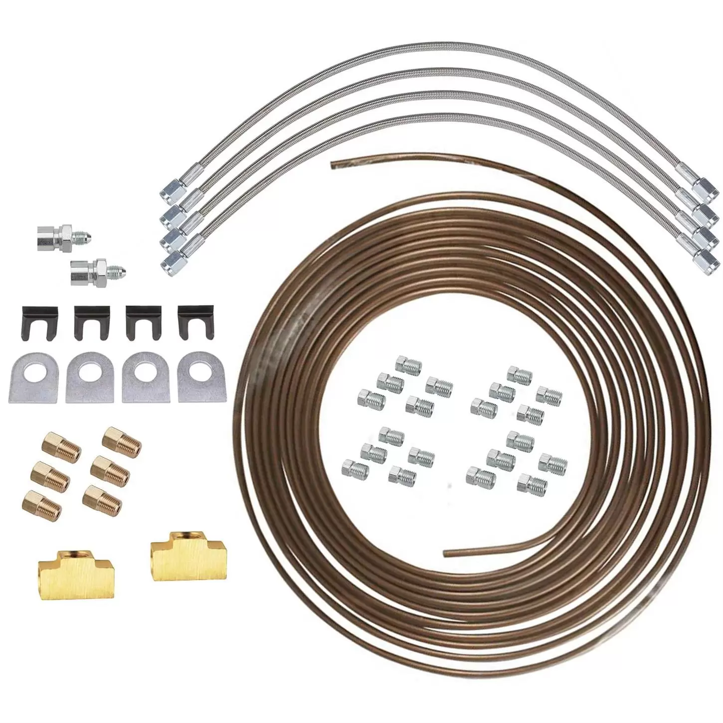 Speedway 3/16 Inch NiCopp Inverted Flare Brake Line Kit