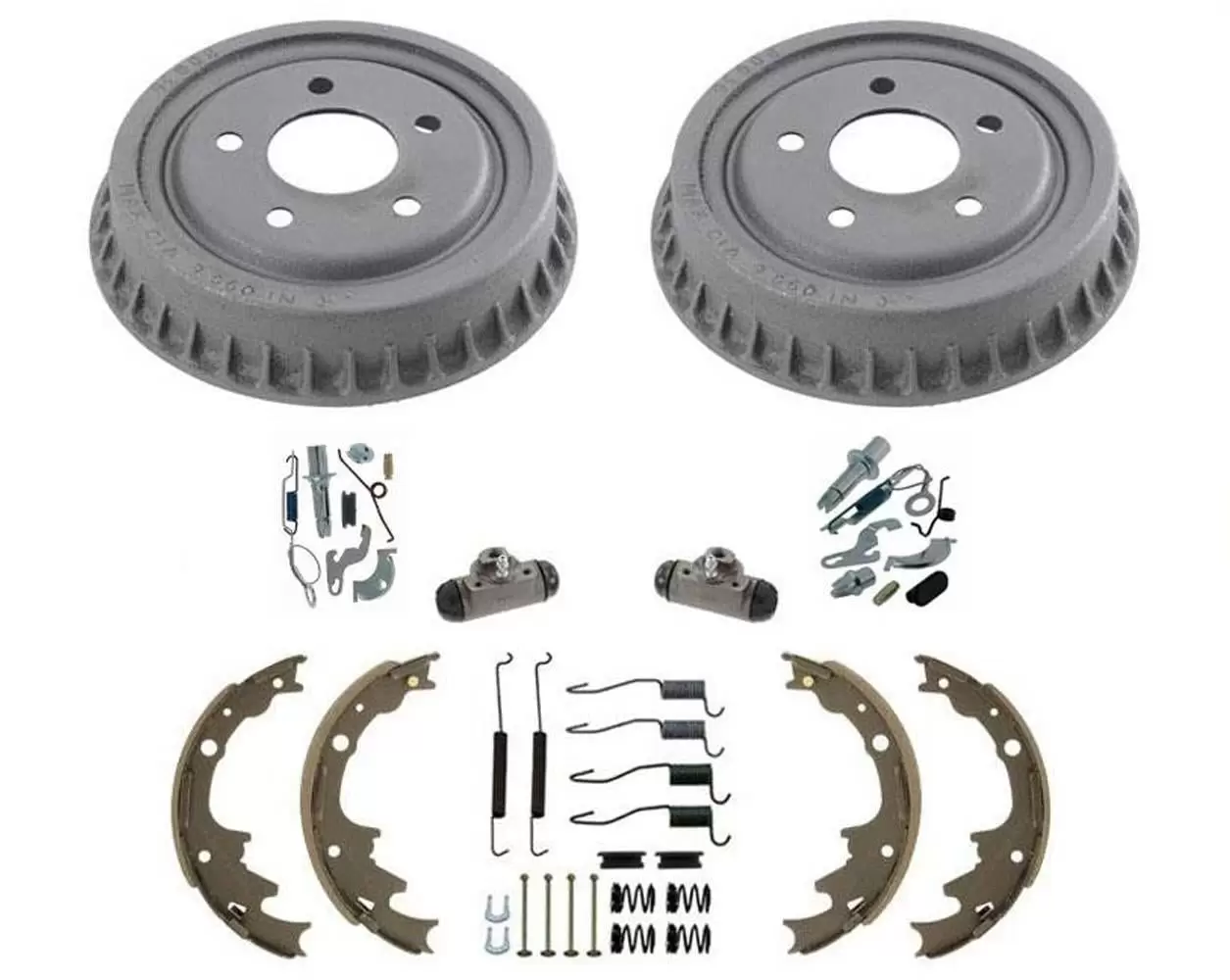 Standard Rear 9 Drums Brake Shoes 8pc for Rear Wheel Drive Ford Ranger 01-08