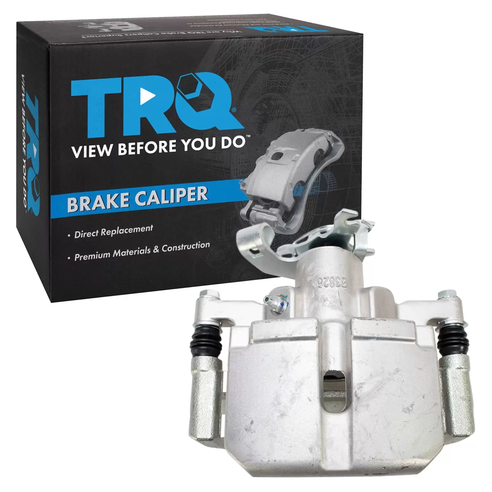 TRQ New Rear Brake Caliper Assembly w/ Bracket & Hardware LH for Dodge Dart CLA31883