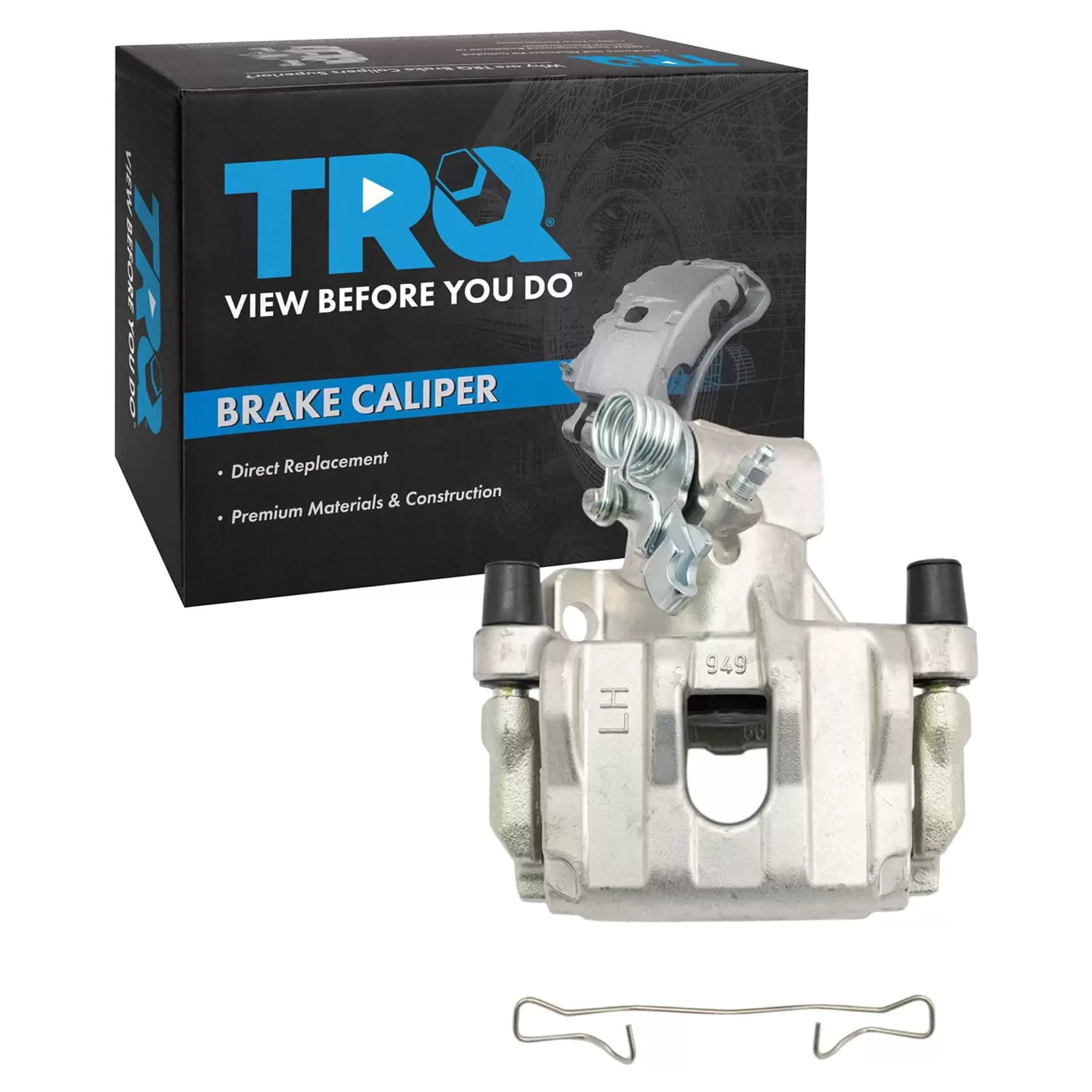 TRQ New Rear Brake Caliper Assembly w/ Bracket & Hardware LH for Mazda 3 CLA35274