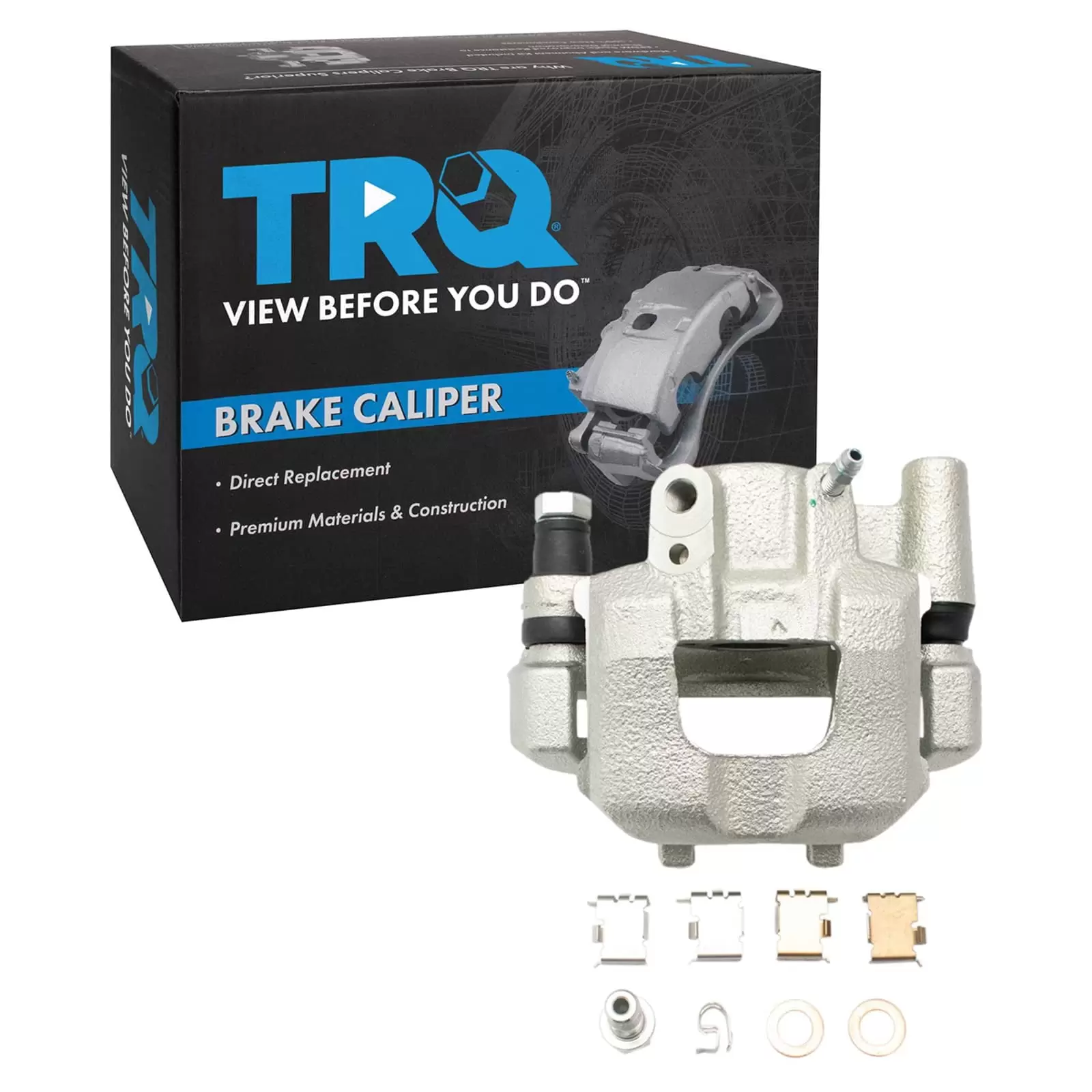 TRQ New Rear Brake Caliper Assembly w/ Bracket & Hardware LH for Scion tC CLA35227 Fits select: 2005-2010 TOYOTA SCION TC