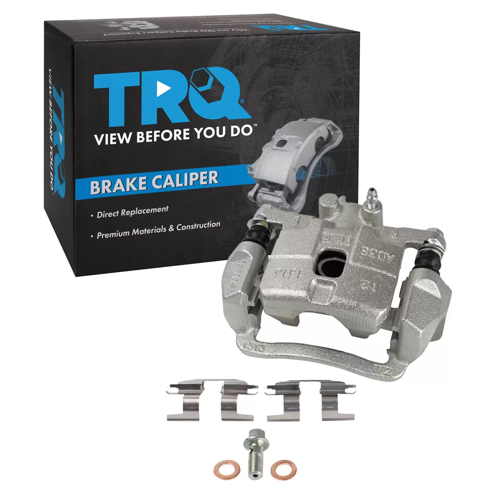 TRQ New Rear Brake Caliper Assembly w/ Bracket & Hardware RH for Subaru Saab CLA31889 Fits select: 2004-2008 SUBARU FORESTER. 2004-2007 SUBARU IMPREZA