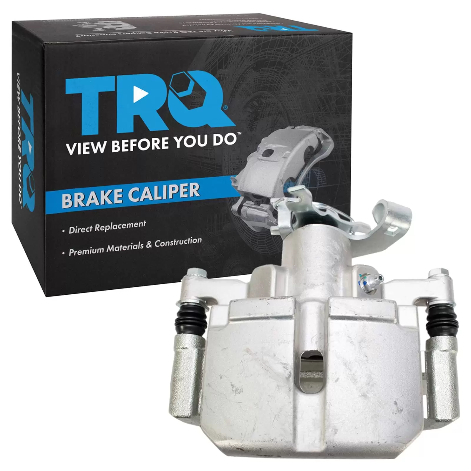 TRQ New Rear Brake Caliper Assembly w/ Bracket & Hardware RH for Dodge Dart CLA31882