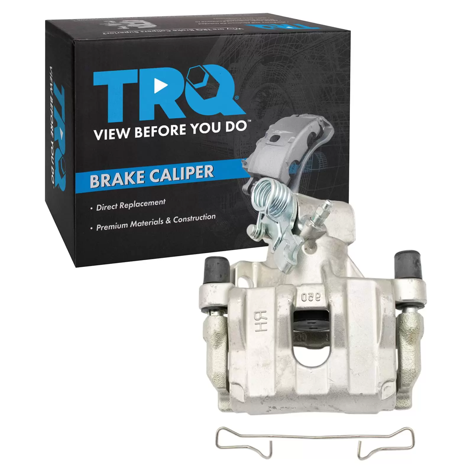 TRQ New Rear Brake Caliper Assembly w/ Bracket & Hardware RH for Mazda 3 CLA35260