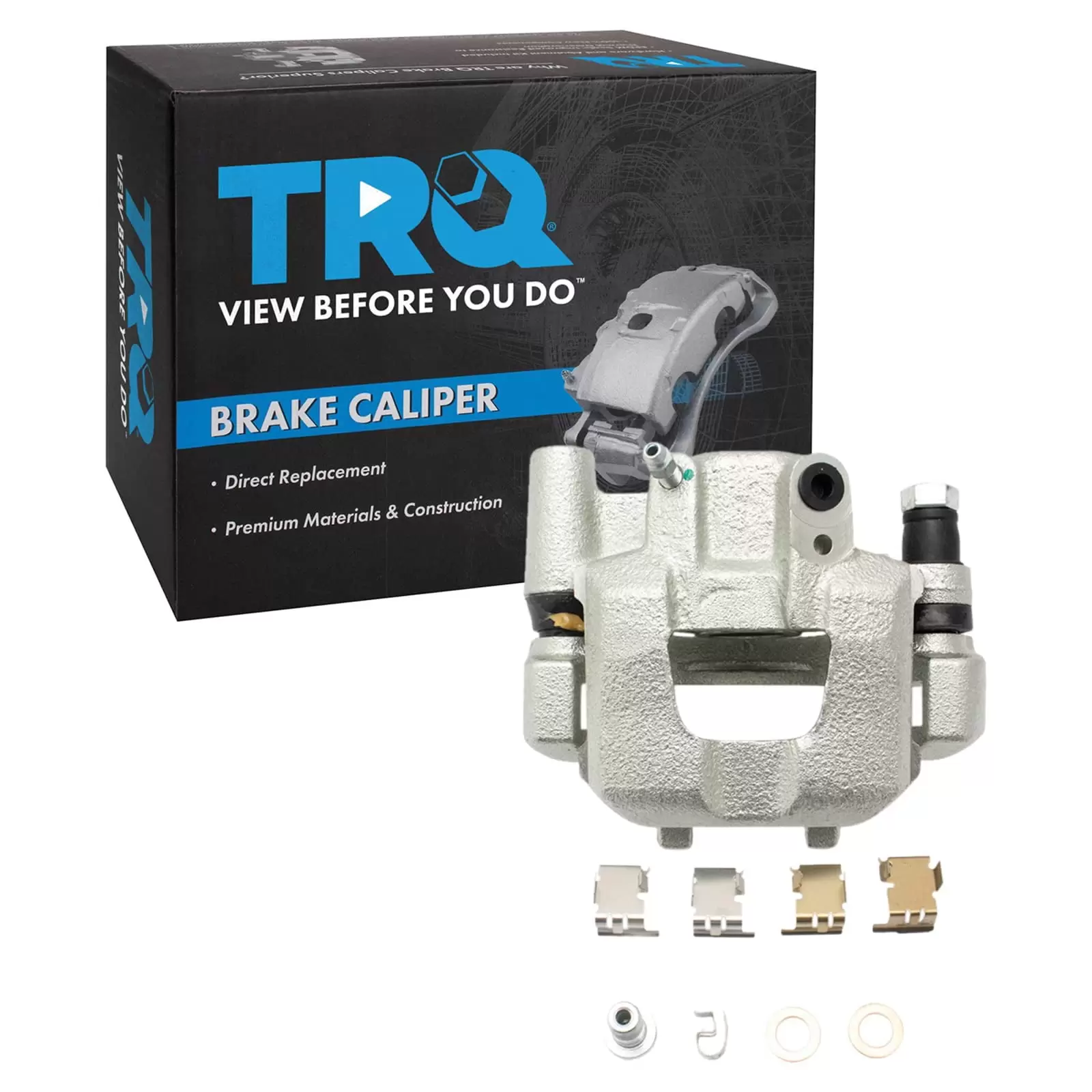 TRQ New Rear Brake Caliper Assembly w/ Bracket & Hardware RH for Scion tC CLA35226 Fits select: 2005-2010 TOYOTA SCION TC