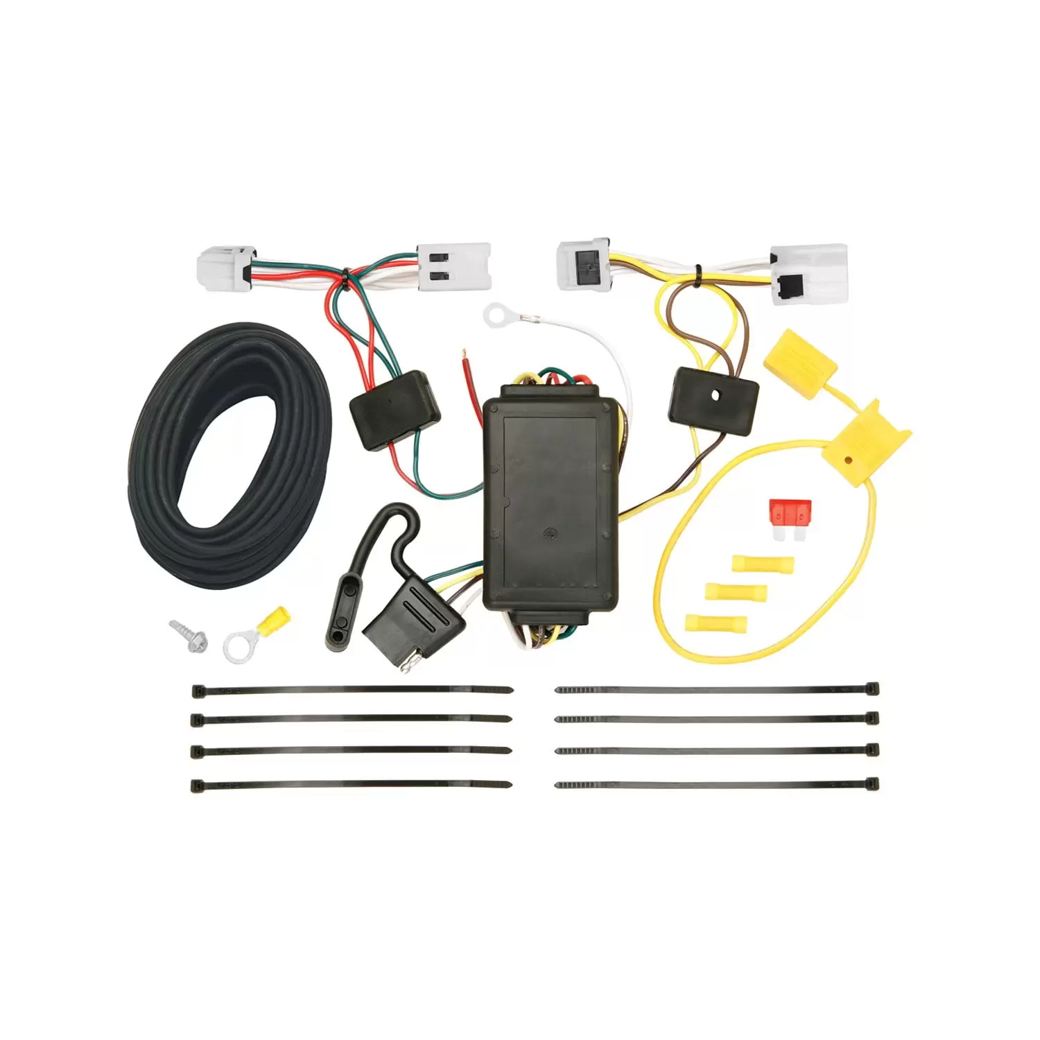 Tow Ready 118470 Wiring T-One Connector; Upgraded Circuit Protected Converter; 3 Wire System; Amp Rating 2.1; 7.5;