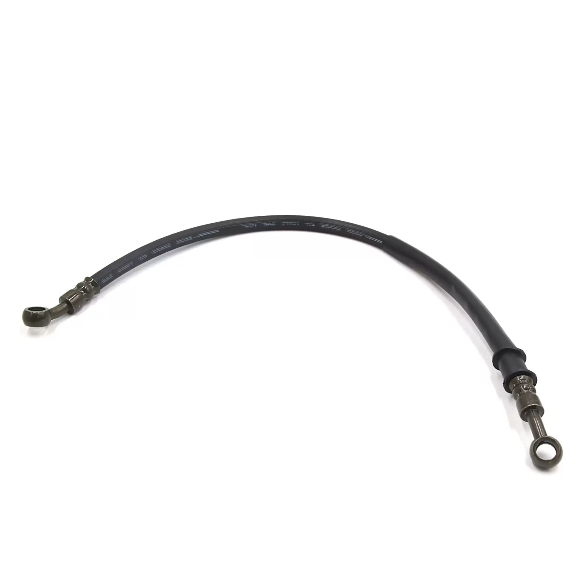 Unique Bargains Black Aluminum Alloy 50cm Length Brake Hose Oil Fuel Line Tube for Motorcycle