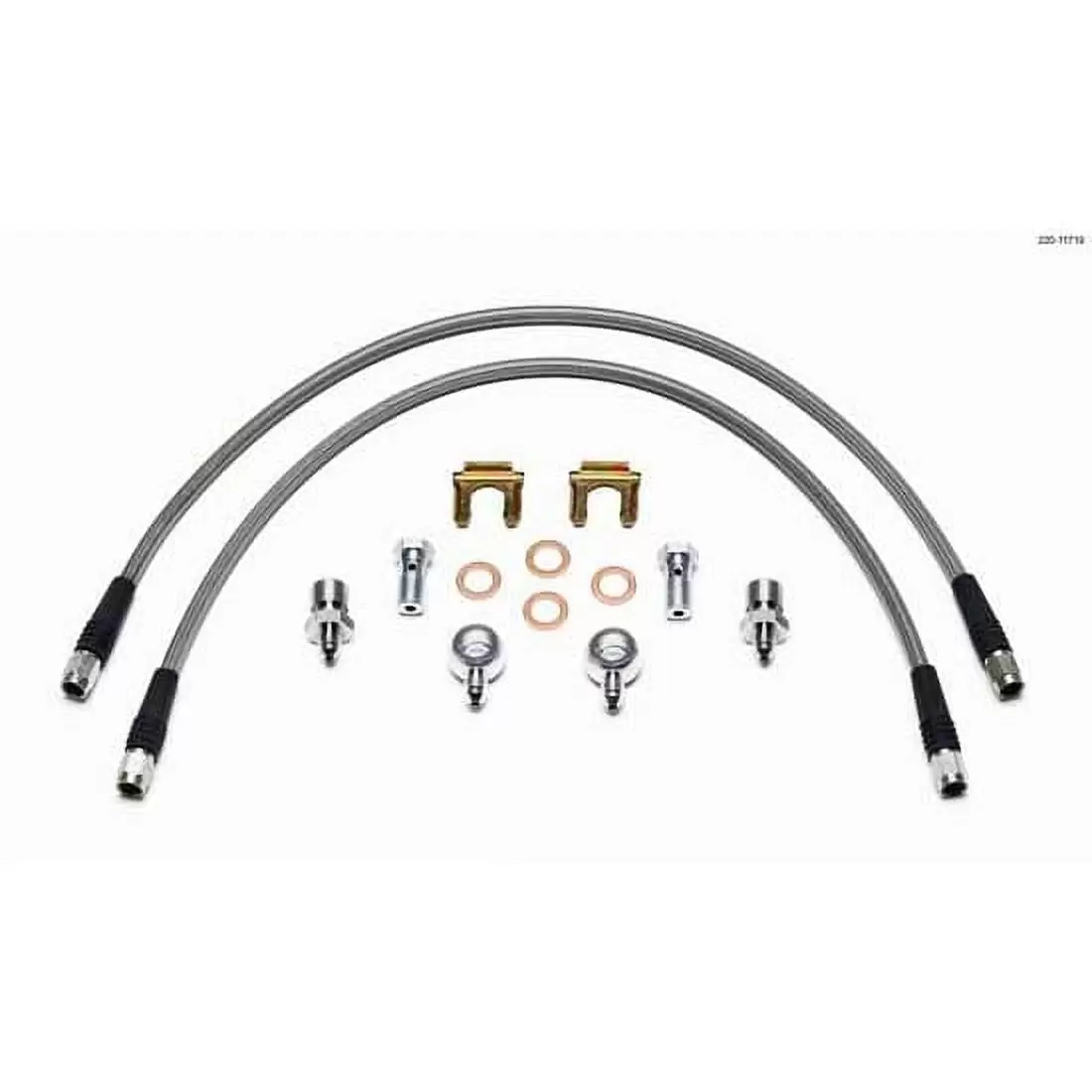 Wilwood 220-11719 Flexline Brake Line Kit. D52 Caliper w/Banjo. 22 In.