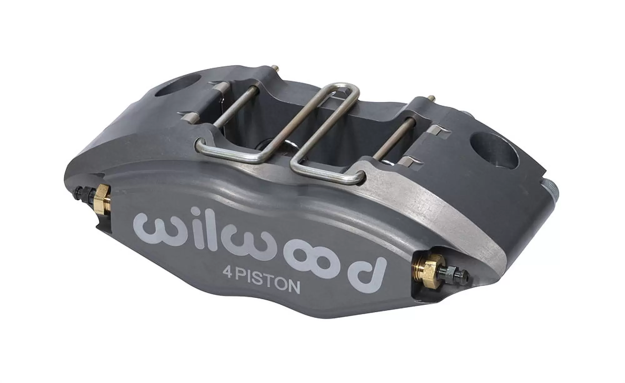 Wilwood Engineering Powerlite Brake Caliper 4 Piston Billet Aluminum Polished - 11.0 in. OD x 0.500 in. Thick Rotor