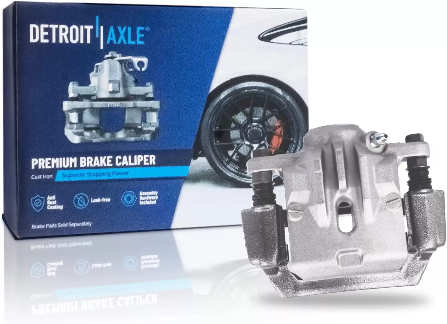 Detroit Axle - Rear Right Passenger Side Brake Caliper with Bracket Replacement for Subaru Impreza XV Crosstrek Forester