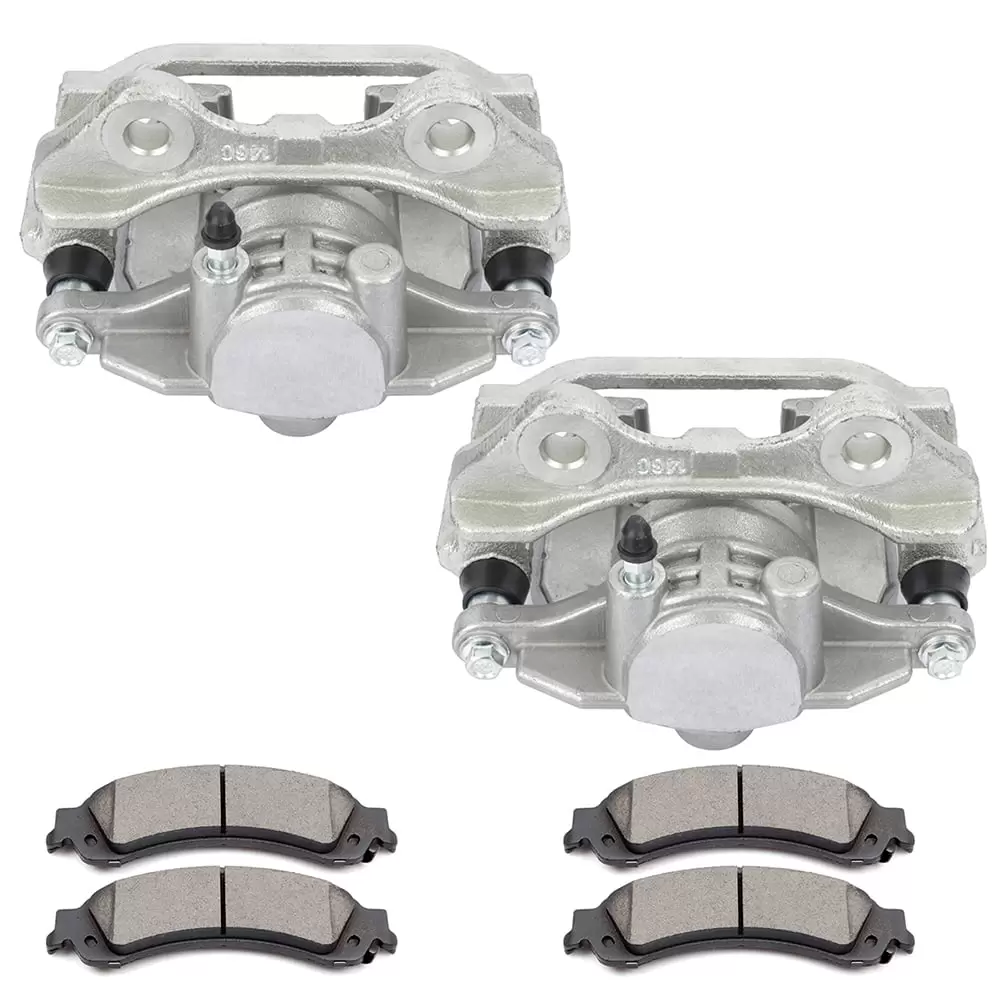 ECCPP D834 Rear Brake Caliper Assembly + Ceramic Pad fit for Chevy Silverado 1500.00-02 for Chevy Suburban 1500.2000 for Chevy Tahoe.2001-2003 for GMC Sierra 1500.2001-2002 for GMC Yukon