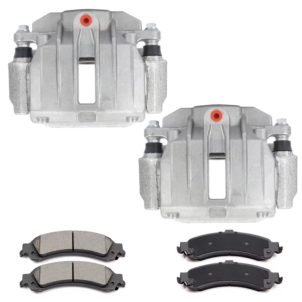 CCIYU Rear Brake Caliper with Pads fit for 01-03 for Chevy Silverado 1500.2000-2002 for Chevy Suburban 1500.2000 for Chevy Tahoe.2001-2003 for GMC Sierra 1500.2001-2002 for GMC Yukon