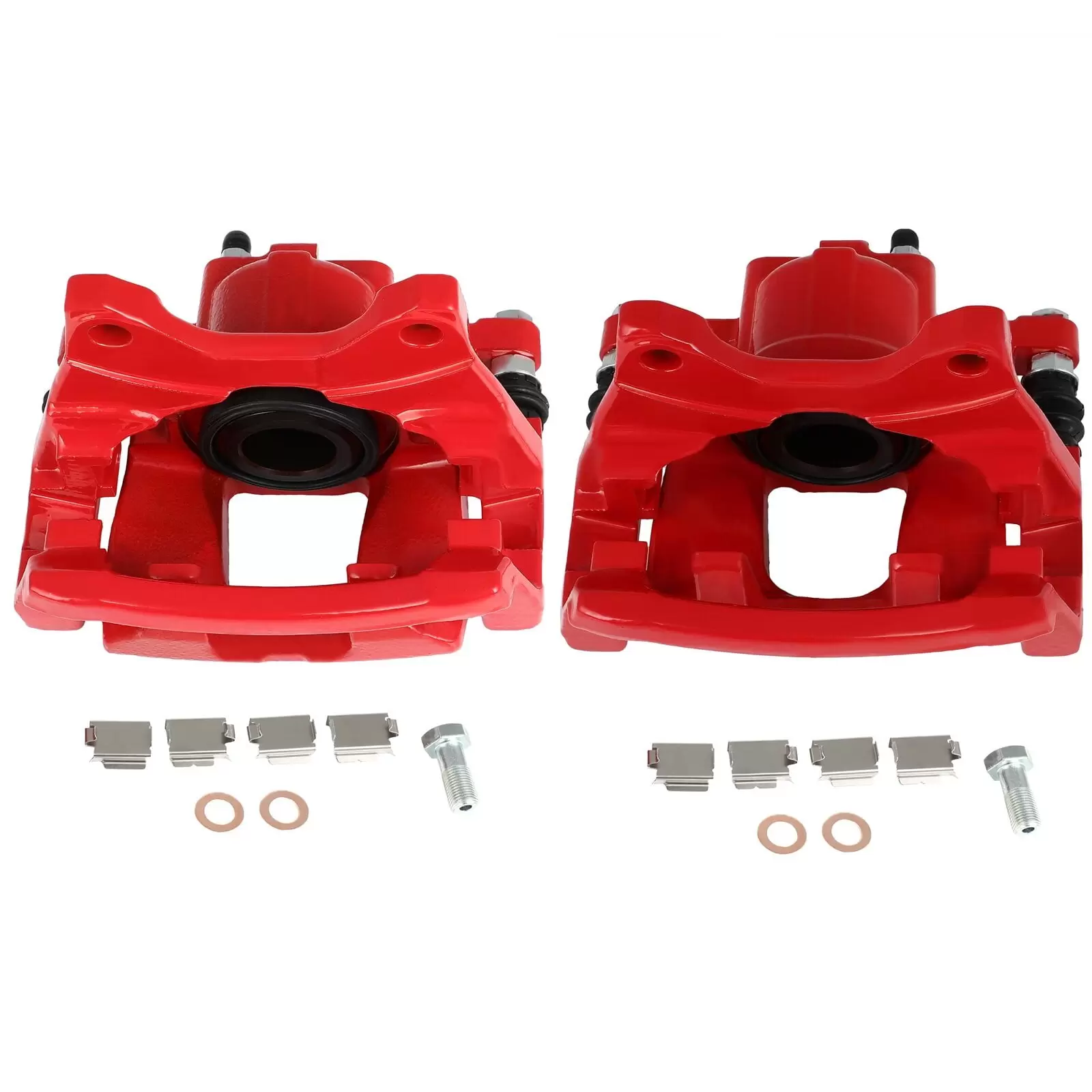 cciyu 18B5046 18B5047 Rear Left + Right Brake Calipers With Bracket For Dodge Nitro 2007-2011 For Jeep Liberty 2008-2012 For Jeep Wrangler 2007-2017 For Jeep Wrangler JK 2018