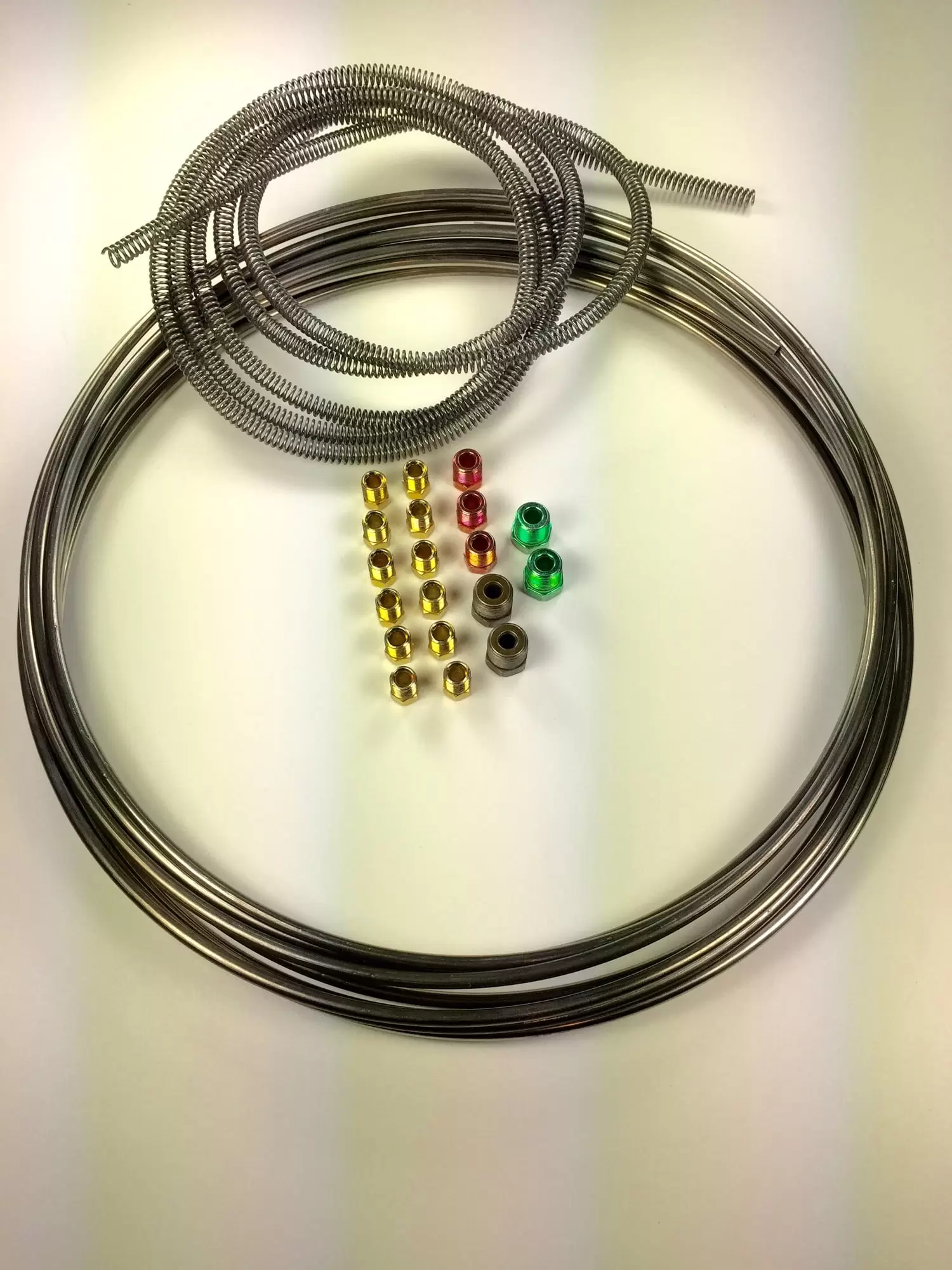 Stainless 3/16 brake line kit. Tube/Armor/Fittings