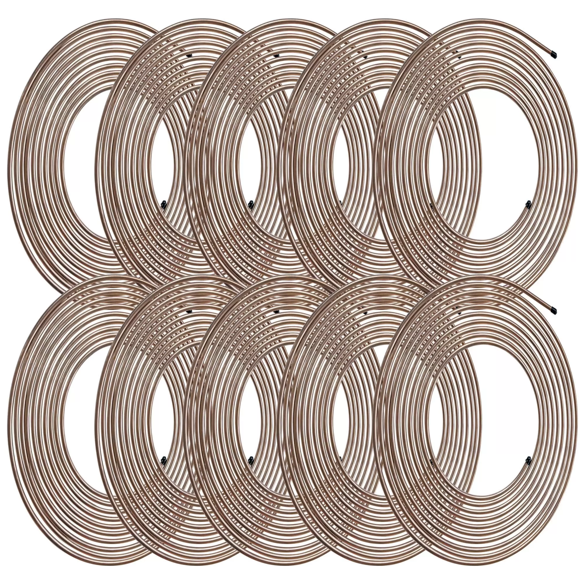 4LIFETIMELINES - Copper-Nickel Brake Line Tubing. 10 Coils. 1/4 x 25