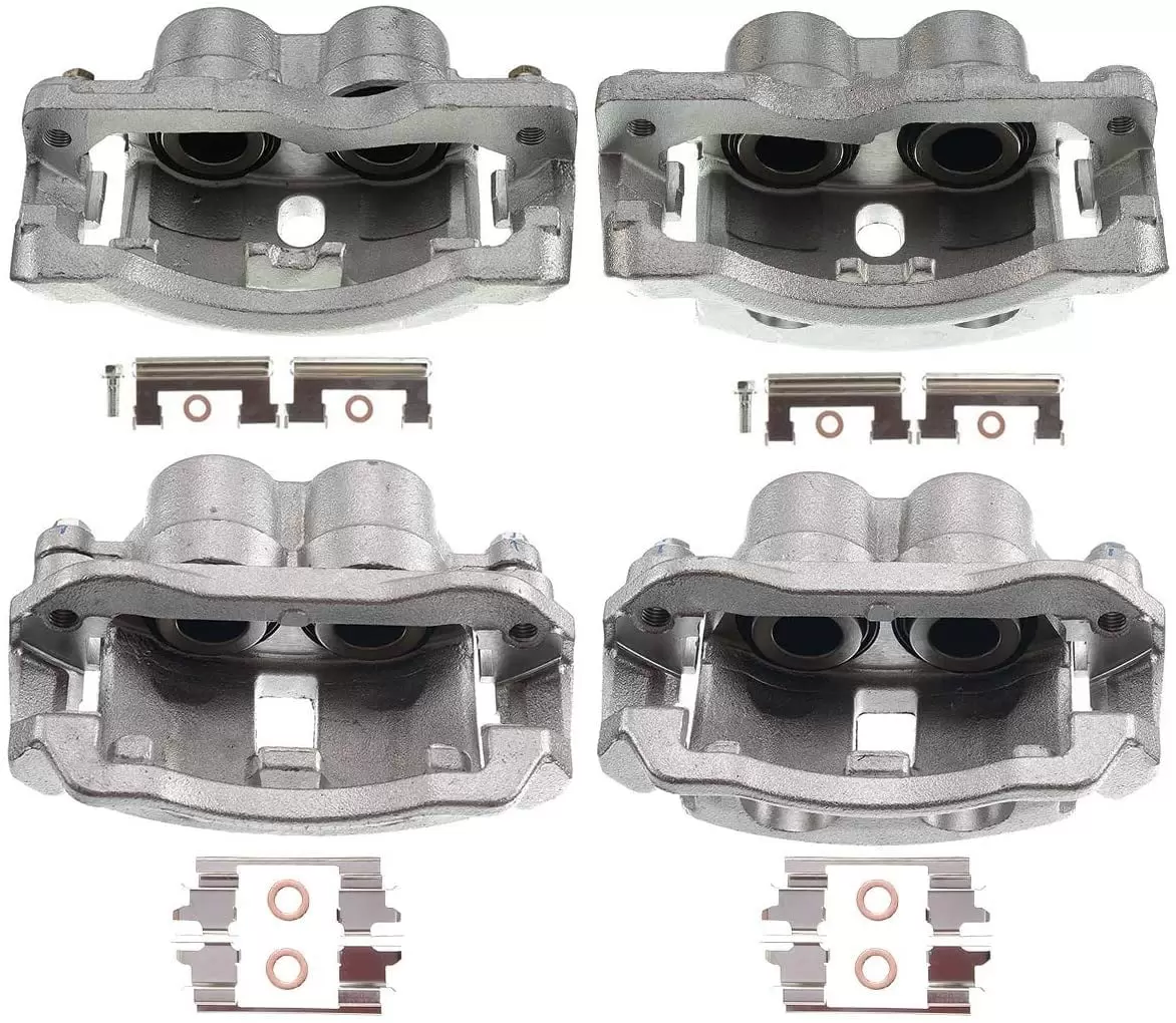 A-Premium Brake Caliper Assembly with Bracket Compatible with Chevrolet Express 2500 3500 GMC Savana 2500 3500 2003-2017 Front and Rear 4-PC